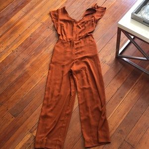 Orange Rust Romper Jumpsuit!!